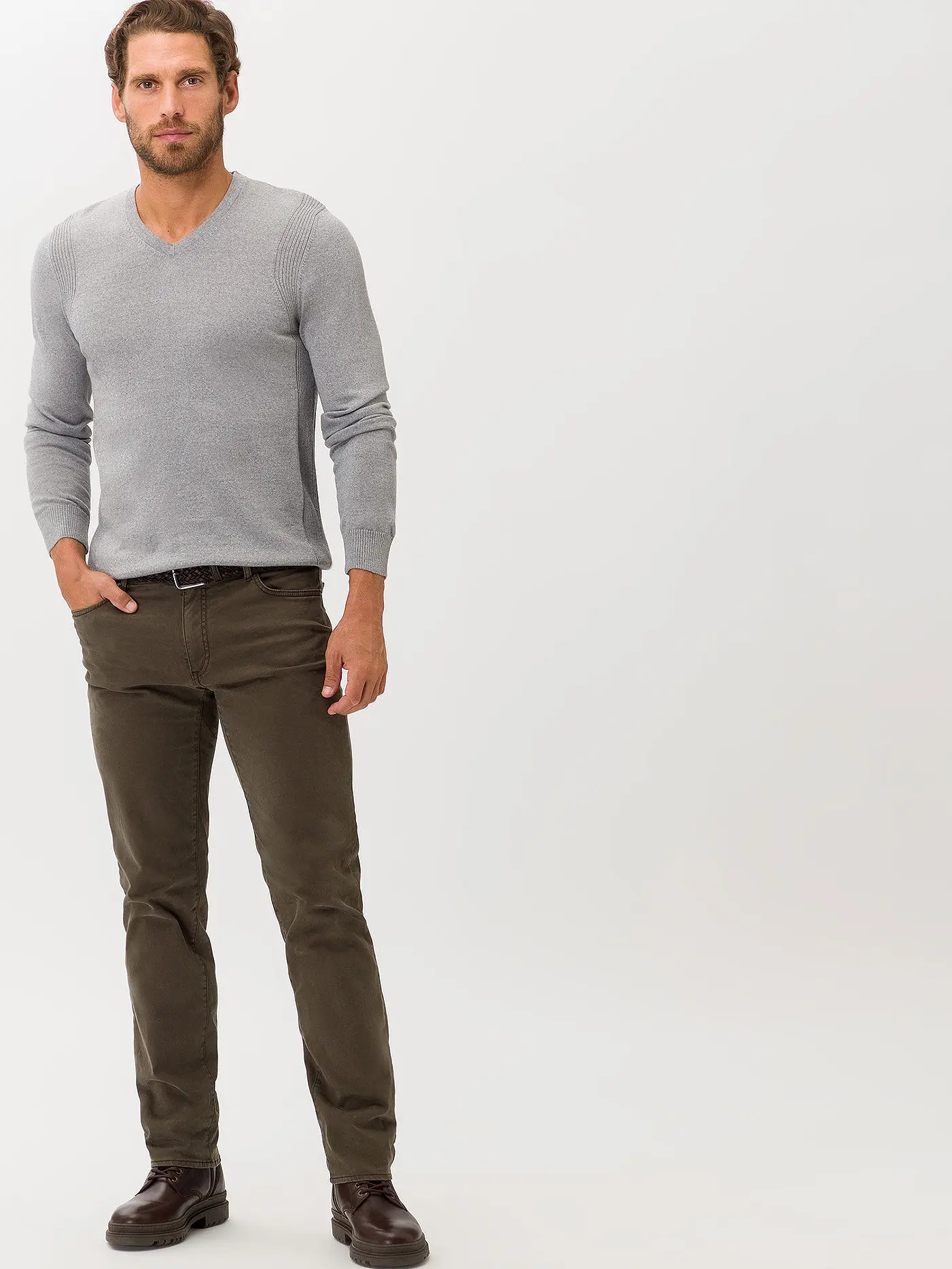 BRAX | Hose Straight Fit CADIZ | grün